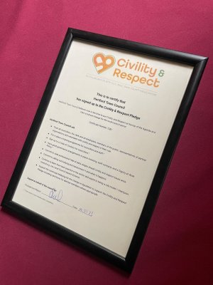 Image for HERTFORD TOWN COUNCIL SIGN CIVILITY AND RESPECT PLEDGE