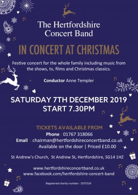 Image for The Hertfordshire Concert Band - In Concert at Christmas