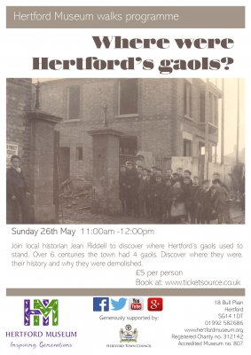 Image for Walks programme: Where were Hertford's gaols?