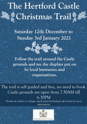 Image for The Hertford Castle Christmas Trail Free activity around Hertford Castle grounds for all the family to enjoy