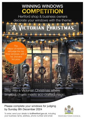 Image for Hertford Retailers Invited to Enter ‘Winning Windows Christmas Competition’