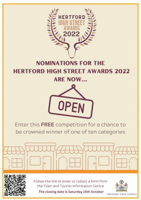 Image for Hertford High Street Awards 2022
