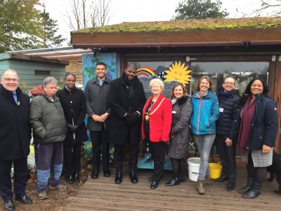 Image for MINISTER VISIT TO CROMWELL ROAD ALLOTMENTS