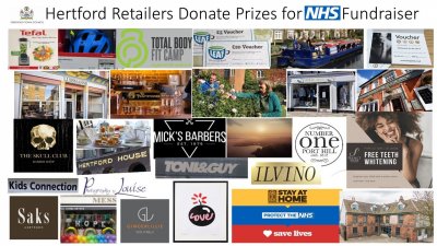 Image for HERTFORD RETAILERS DIG DEEP & DONATE PRIZES FOR NHS FUNDRAISER DURING COVID 19