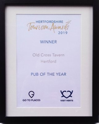 Image for Old Cross Tavern is Hertfordshire Tourism Pub of the Year 2019