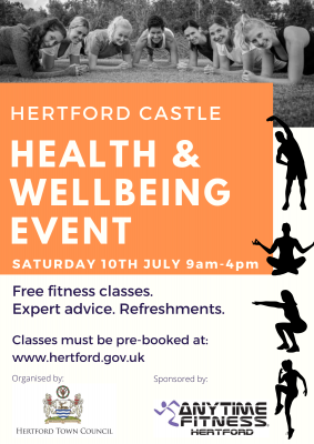 Image for Free fitness classes and wellbeing event 10th July 2021