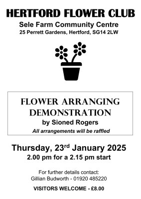 Image for Hertford Flower Club - Flower Arranging Demonstration