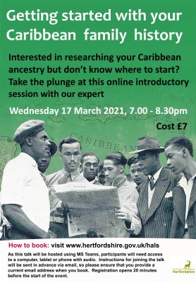 Image for Getting started with your Caribbean family history - POSTPONED