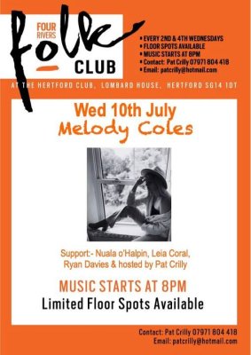 Image for Four Rivers Folk Club - Melody Coles