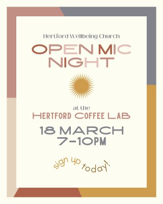 Image for Hertford Coffee Lab with HWBC - Open Mic Night
