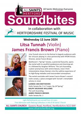 Image for Soundbites-Wednesday Lunchtime Concerts