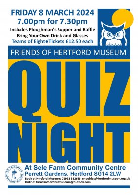 Image for Friends of Hertford Museum - Quiz Night