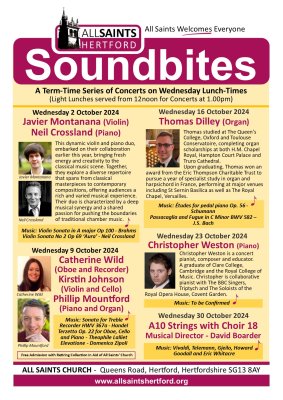 Image for Soundbites - Wednesday Lunch Time Concerts