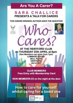 Image for Sara Challice - Talk for carers - 'Who Cares?'