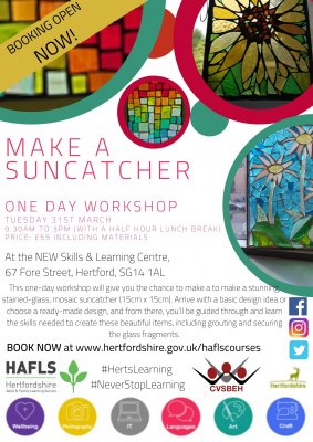 Image for CANCELLED - Make a Suncatcher - One Day Workshop