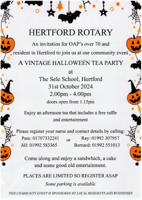 Image for Hertford Rotary - A Vintage Halloween Party