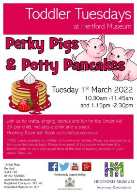 Image for Toddler Tuesday: Perky Pigs & Potty Pancakes