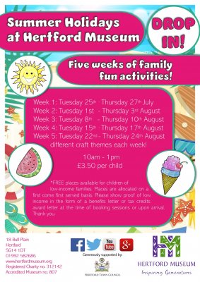 Image for Summer Holidays at the Hertford Museum