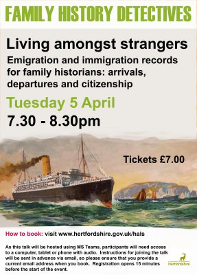 Image for Living Amongst Strangers: emigration and immigration records for family historians