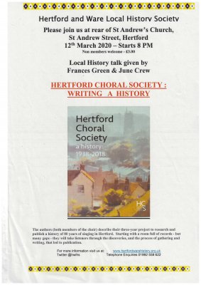 Image for Hertford and Ware Local History Society