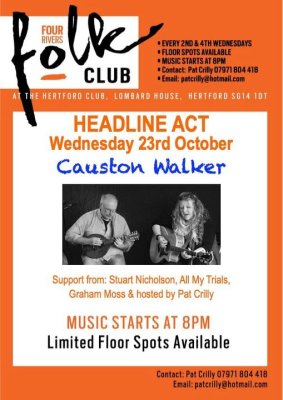 Image for Four Rivers Folk Club - Causton Walker